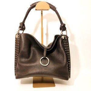 BCBGMaxAzria Signature Brown Shoulder Bag
